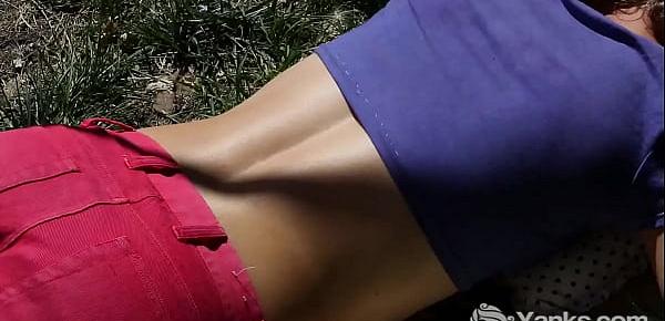 Yanks Kara Masturbating Outdoors